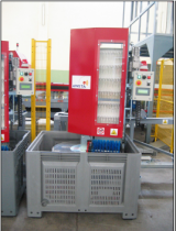 пълнач за бокс-палети на сухо