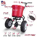 Професионален разпръсквач 22,6кг вместимост с 13″ пневматични гуми с грайфер EarthWay 2150